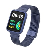 Xiaomi Redmi Watch 2 Lite Uyumlu Kordon Paslanmaz Çelik Klipsli Zore KRD-66 Kayış