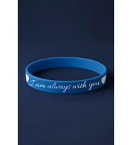 “I Am Always With You” Kalpli Kadın Erkek Silikon Bileklik – Sevgiliye Anlamlı Hediye