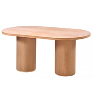 160 LIK ÇİZGİLİ OVAL MASA