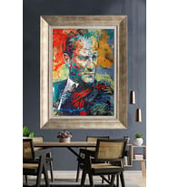 Gümüş Çerçeveli Atatürk Tablo za411