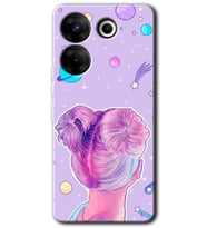 Tecno Camon 20 Pro 5G Kılıf HD Desen Baskılı Kılıf - Uzaylı Kız