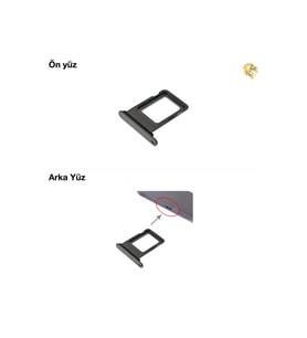 Uyumlu İphone 13 Pro Sim İç Yuvası Siyah Sim yuvası sim tepsisi sim aparatı yeni sim yuvası tekli sim tepsisi sim çekmecesi