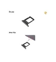 Uyumlu İphone 13 Pro Sim İç Yuvası Siyah Sim yuvası sim tepsisi sim aparatı yeni sim yuvası tekli sim tepsisi sim çekmecesi