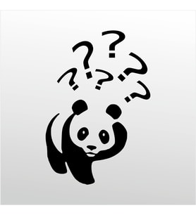 Folyo Sticker Panda 70cm Uzunluk (Karışık)