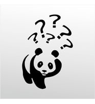 Folyo Sticker Panda 70cm Uzunluk (Karışık)