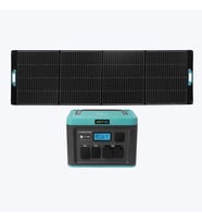 ANTFEA H1600 Pro Taşınabilir Güç Kaynağı + 300W Taşınabilir Güneş Paneli [ 1.6 kW / 1 kWh / 300 W ]