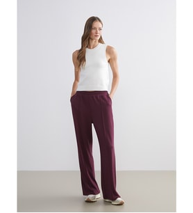 LCW Comfort Mürdüm Beli Lastikli Kadın Eşofman Altı