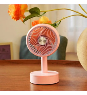 XTRIKE ME Fan Soğutucu Mini Vantilatör Klima Serinletici Taşınabilir Şarjlı Masa Üstü 3 Kademeli (Pembe)