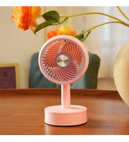XTRIKE ME Fan Soğutucu Mini Vantilatör Klima Serinletici Taşınabilir Şarjlı Masa Üstü 3 Kademeli (Pembe)