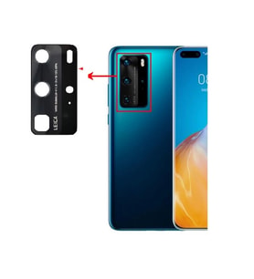 Huawei Uyumlu P40 PRO Arka Kamera Camı Lens Yapışkanlı