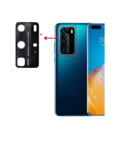 Huawei Uyumlu P40 PRO Arka Kamera Camı Lens Yapışkanlı