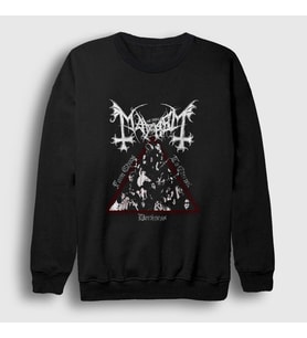 Presmono Unisex Siyah Darkness Mayhem Sweatshirt 64430tt