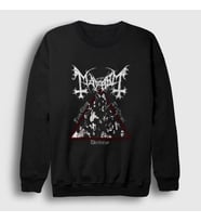 Presmono Unisex Siyah Darkness Mayhem Sweatshirt 64430tt
