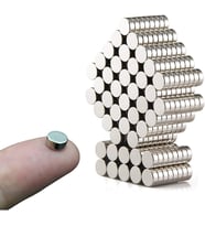 Magnet 50 Adet - Yuvarlak Neodyum Mıknatıs, 6X3 Mm, Güçlü Magnet, N35 Kalite
