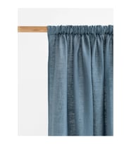 Çubuk Cepli Perde Mavi 200x230 cm Tek Parça