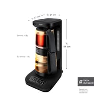 Karaca Çaysever Robotea Pro Connect 4 in 1 Konuşan Cam Çay Makinesi Agate