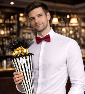 Koni Club Erkek Hediye Konisi 5– Papyon, Cüzdan, Bileklik ve Aksesuar Seti (Şık & Premium Tasarım)