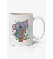 Tatlı Koala Baskılı Kupa Bardak Baskılı Kahve Kupa Bardak