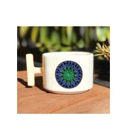 Mandala Baskılı Beyaz T Kulp Kupa Bardak