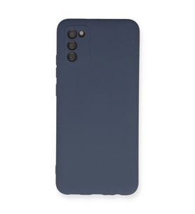 Samsung Galaxy A03s Kılıf Nano İçi Kadife Silikon - Gri