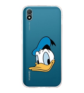Huawei Y5 2019  Kamera korumalı Kapak Donald Duck Tasarımlı  Şeffaf Kılıf
