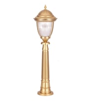 AVONNI BSU-68053-BSA-B Sarı Boyalı Dış Mekan Aydınlatma E27 Aluminyum Döküm Dip Polikarbon Cam 25cm