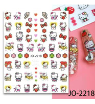 Adanil Çiçek Toka Kalp Hello Kitty Sticker J0-2218