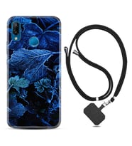 Huawei P20 Lite Mate 10 20 Lite Pro P40 Lite KılıfBoyun Askılı Silikon Blue Foid 1628