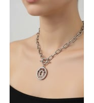 Çelik Silver Zincir Kolye - 25-clkk229