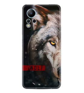 Infınix Note 12 Kılıf Silikon Desen Özel Seri Wolf Eyes 1758