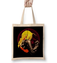 Yellow Hair Alchemist Metal Bez Çanta Uzun Saplı
