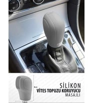 Volkswagen Seat Skoda Golf DSG Silikon Vites Topuz Kılıfı Gri