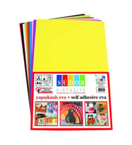 Südor Eva Karışık Renk Yapışkansız 20 x 30 cm (10'lu) (Çok Renkli)