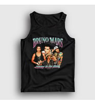 Presmono Unisex Siyah Poster Müzik Bruno Mars Atlet 477548tt