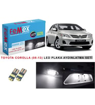 Toyota Corolla (2008-2013) LED Plaka Aydınlatma Ampul Seti FEMEX Parlak Beyaz
