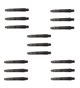 5 Set (15 Adet) 48mm Siyah Şeffaf Polikarbon (PC) Dart Shaft-şaft
