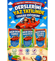 1. Sınıftan 2.Sınıfa Geçenler İçin Derslerimi Yaz Tatilinde Tekrar Ediyorum Seti -4