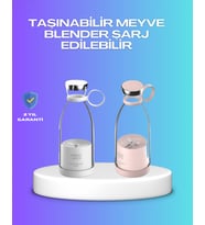 Northcity Çevre Dostu Cam Gövdeli Kablosuz Mini Blender - Kablosuz Smoothie Çözümü