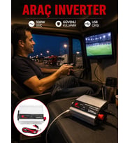 Northcity 500W Araç İnvertörü - Mobil Elektrik Kaynağı ve Dijital Cihaz Şarj Cihazı