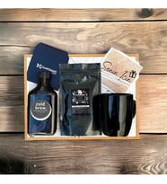 Cold Brew Filtre Kahve Siyah Kupa Mutlu Yıllar Mesaj Kartlı Yeni Yıl Hediye Kutusu