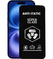 Apple Uyumlu   iPhone 16 Anti Static Toz Tutmaz Çerçeveli Ekran Koruyucu