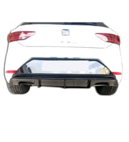 Seat Leon (2017 - 2019) Çift Çıkış Arka Tampon Eki - Difüzör (Plastik)