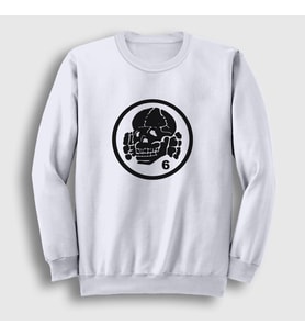 Presmono Unisex Beyaz Logo V2 Müzik Death In June Sweatshirt 503652tt (Beyaz)