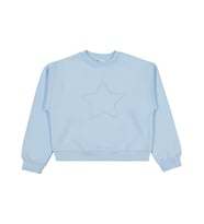 Civil Girls Yıldız Nakışlı 10-13 Yaş Sweatshirt - Mavi
