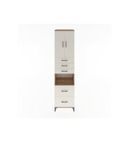 Hyperion Dolap 3 Raflı 5 Çekmeceli 2 Kapaklı 60x44x243 Çam-Aytaşı