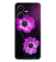Vivo Y22S Kılıf Resimli Desenli Silikon Platinium Series Çiçekler 1869