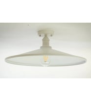 RİOLİGHT RETRO,RUSTİK,VİNTAGE BEYAZ 1XE27 DUYLU METAL PLOFONYER AVİZE ŞAPKA ÇAPI:38CM