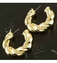 Örgülü Lüks Küpe 3,5 cm