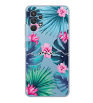 Samsung Tropical Tasarımlı Şeffaf Telefon Kılıfı