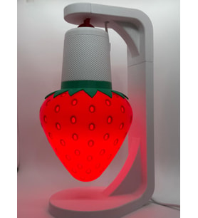 Cevizdizayn FRULAMP ÇİLEK TEMALI ABAJUR GECE LAMBASI – MASA TİPİ